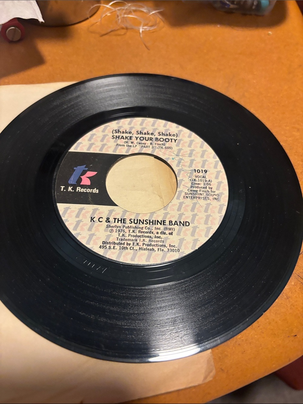 Black Vinyl Record Home Accent - Classic Single